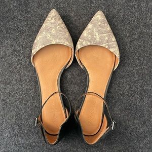 Madewell Beatrice Skimmer Flats, size 9.5
